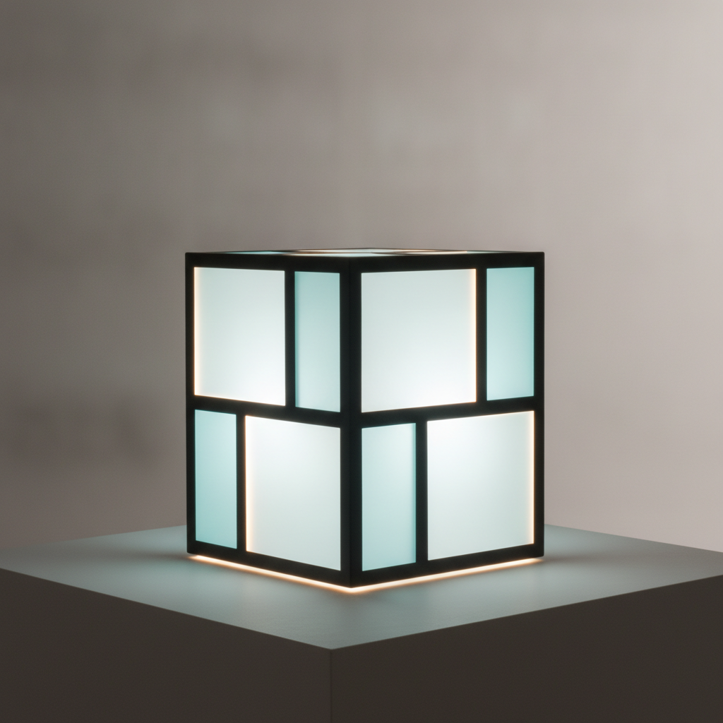 Lámpara Cubo Aqua