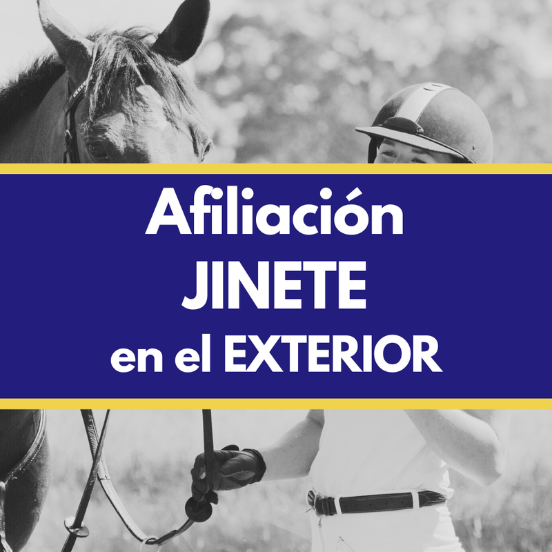 Afiliación JINETES (en el extranjero) FUDE -2026