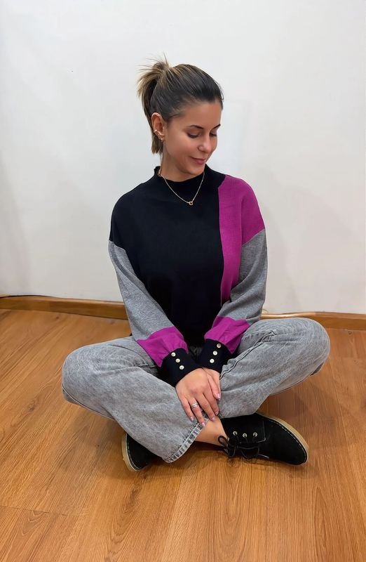 Sweater combinado
