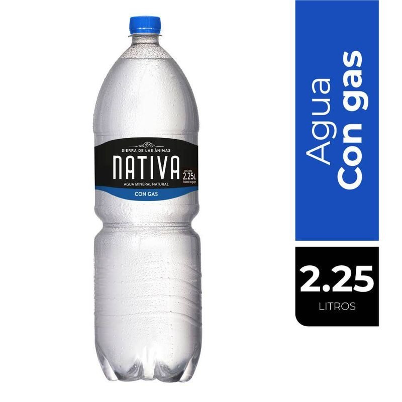Agua Nativa Con Gas 2.25 Lt
