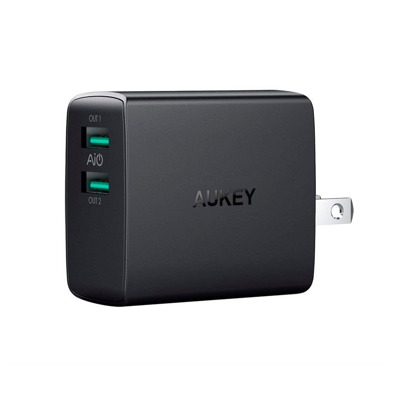 Cargador USB De Pared AUKEY - 2 Puertos - 4.8A