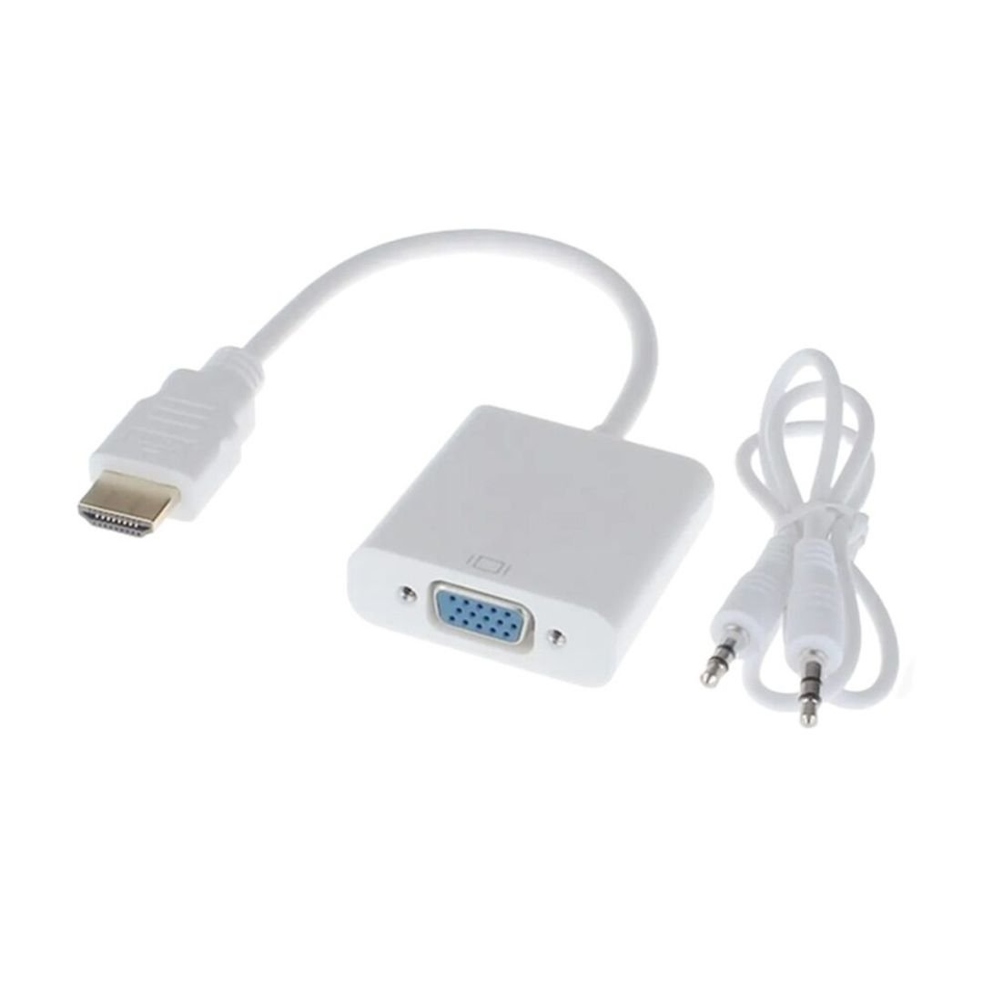 Adaptador Conversor HDMI A VGA Con Audio Activo