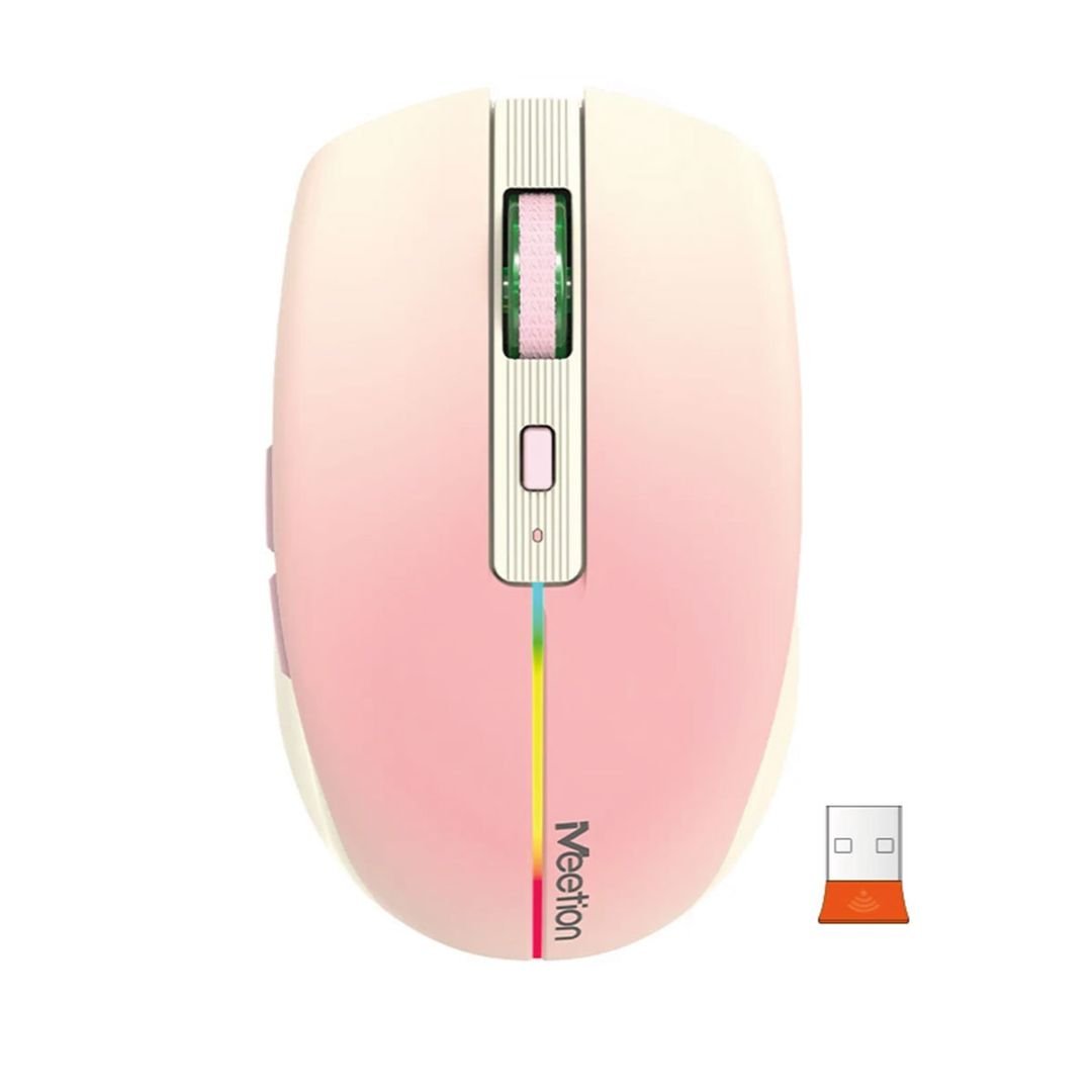 Mouse Inalámbrico Meetion BTM002 Rosa
