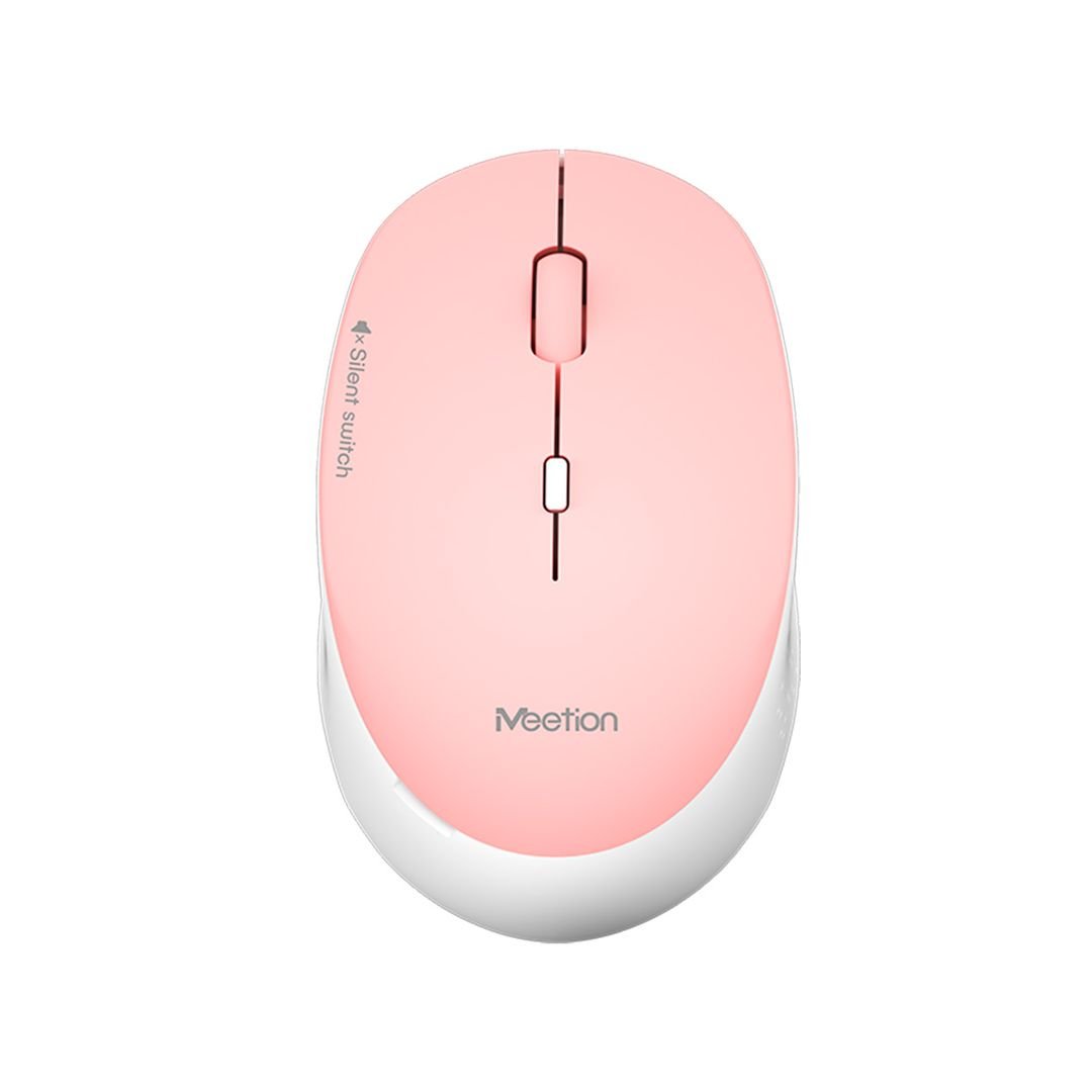 Mouse Inalámbrico MEETION R570 Rosa