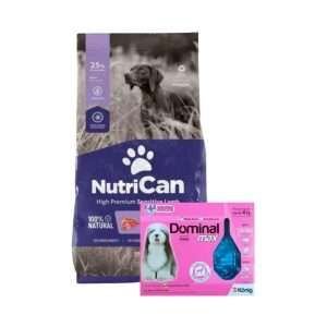Nutrican Perro Adulto Cordero 20kg + Pipeta Dominal Max +40 kg