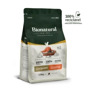 Bionatural Prime Cat Adulto Castrado Salmón 7.5kg