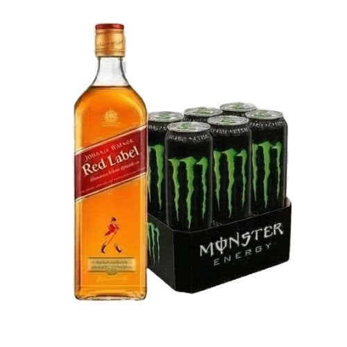 Pack Johnie Walker Red + 6 Monster