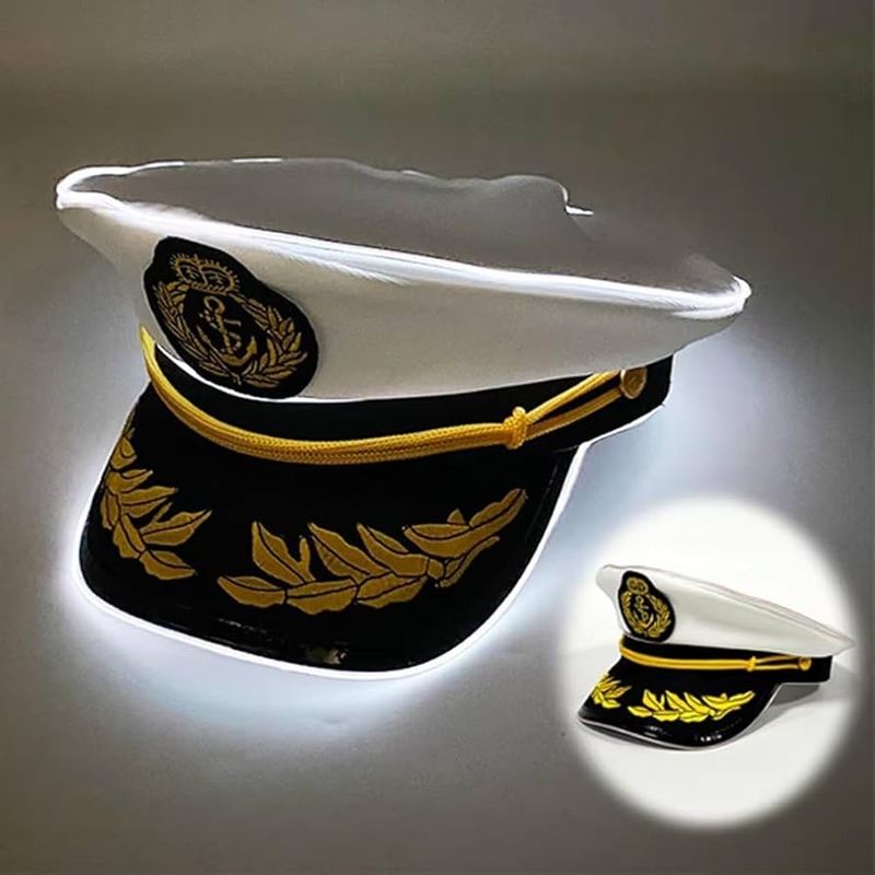 Gorro marinero luz LED x 10 Unidades
