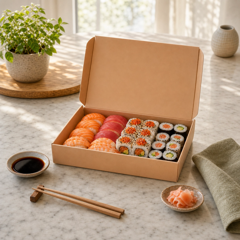 Caja de Sushi Grande 14x21x5