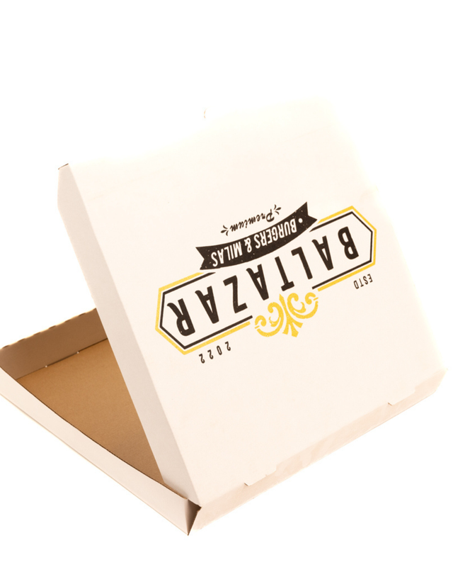 Caja de tarta, pizza, tortugones, empanadas 23x23x4.5 B/M