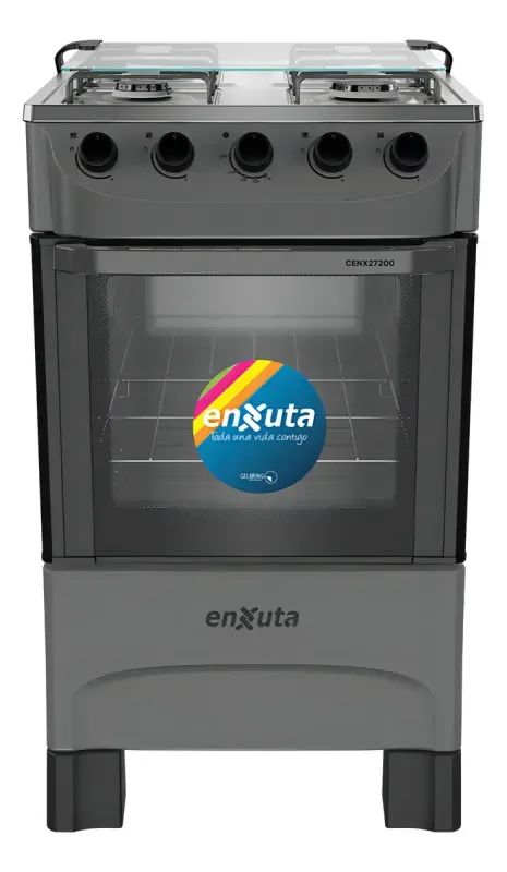 Cocina Supergas 4 Hornallas Titanio Con Termocupla - Enxuta