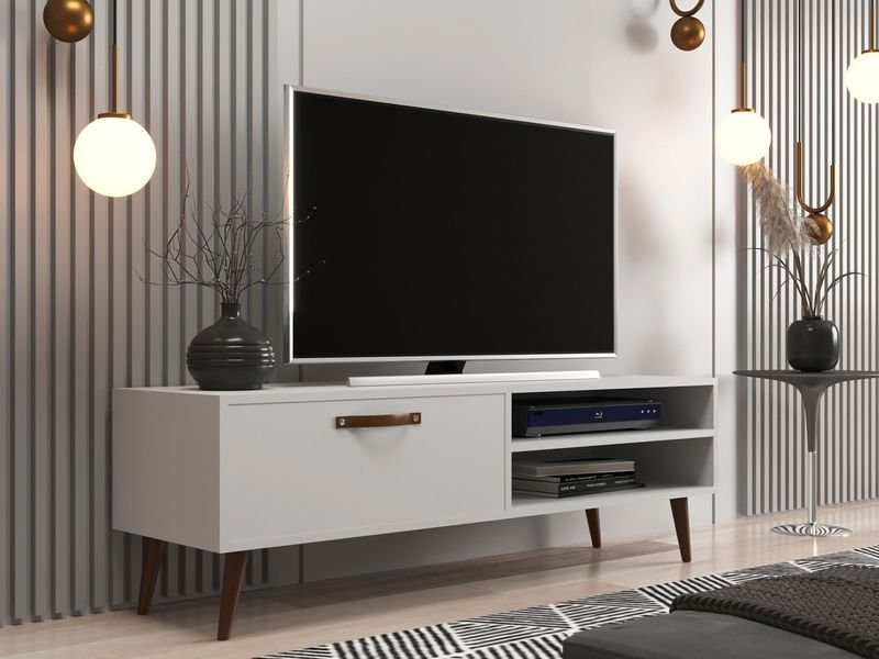 Mesa Para Tv Rack Televisor Lcd – Aparador – Mueble Living – Blanco