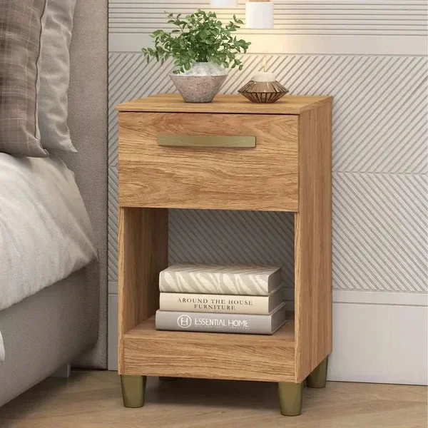 Mesa de luz 1 cajón y espacio MC210 - MIEL